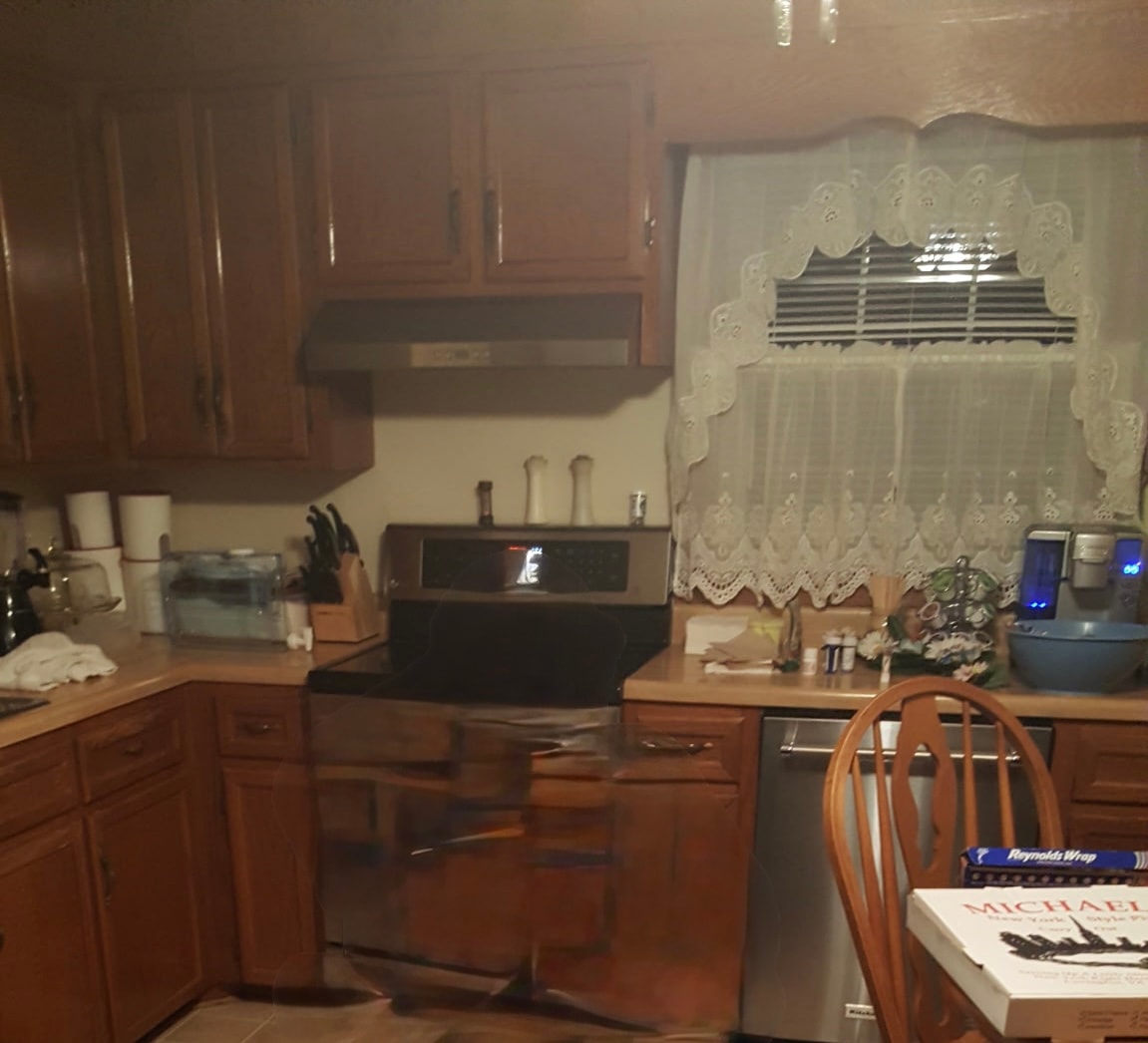 Cabinet Painting — before
