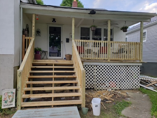 Deck Repair & Refinishing — after